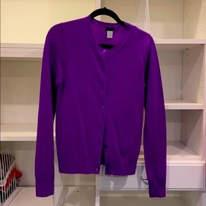 J.Crew purple cashmere sweater